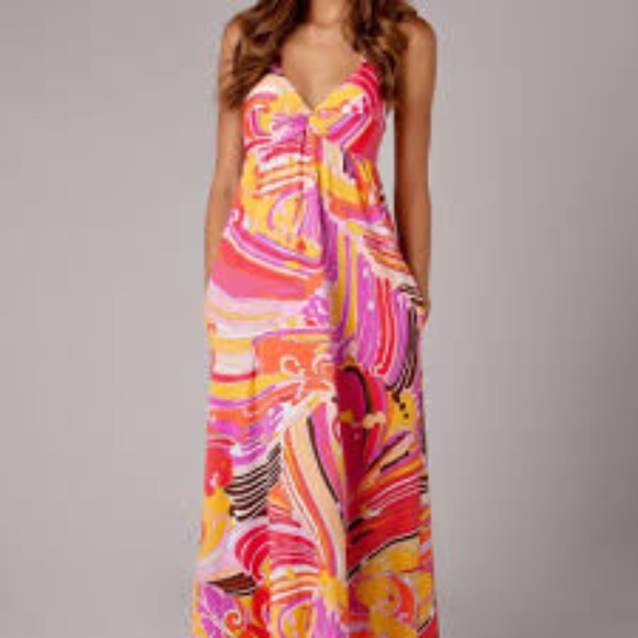 Trina Turk Dresses & Skirts - SUNDAY SALE! Trina Turk psychedelic halter maxi Trina Turk Dresses & Skirts - SUNDAY SALE! Trina Turk psychedelic halter maxi